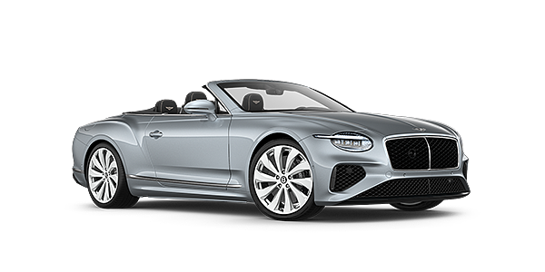 Bentley Perth New Bentley Continental GTC convertible front three quarters in Silverlake paint