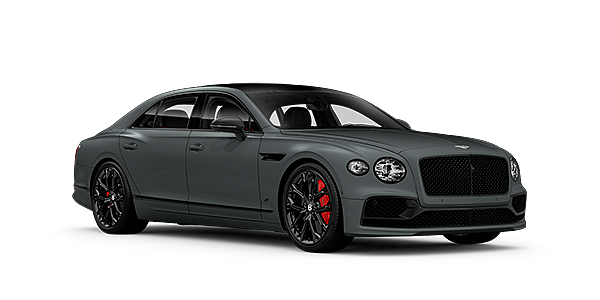 Bentley Perth Bentley Flying Spur S front side angled view in Cambrian Grey coloured exterior. 